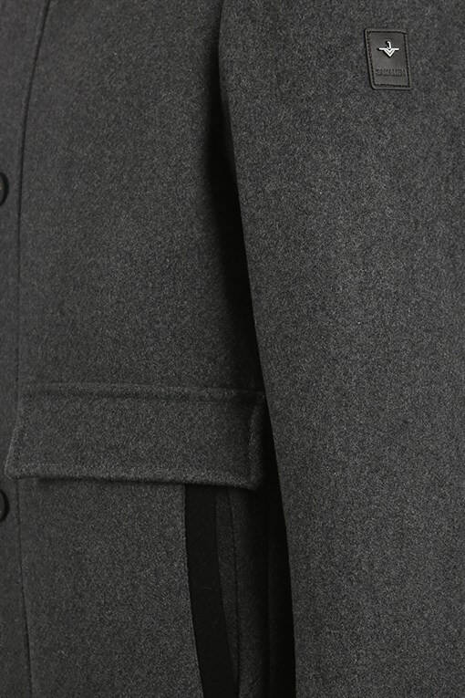 Anthracite Regular Fit Notched Lapel Wool Blazer - 12