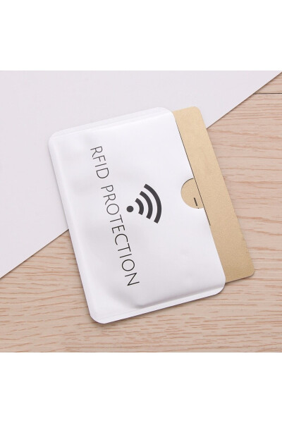 Anti RFID ID Card Holder Laser Aluminum Wallet Blocking Reader Lock Anti-theft - 4