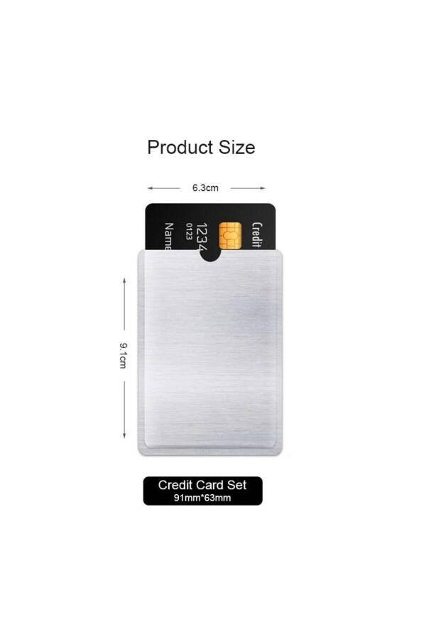 Anti RFID ID Card Holder Laser Aluminum Wallet Blocking Reader Lock Anti-theft - 8