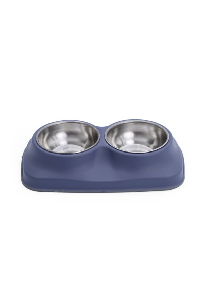 Antibacterial Food and Water Bowl, Cat and Dog Food Bowl (Stainless Steel Bowl) - 1