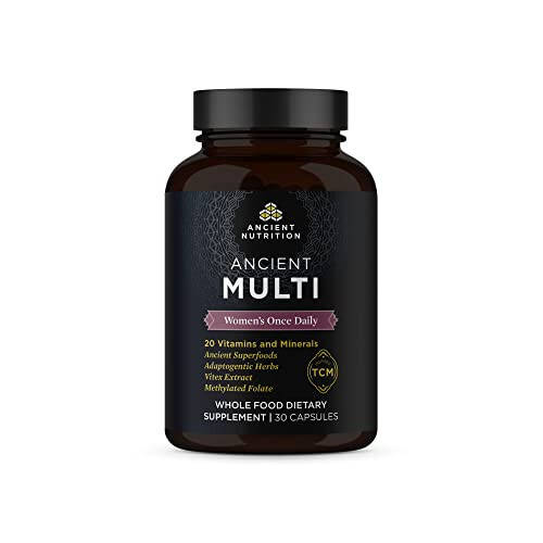 Antik Beslenme Tarafından Kadınlar İçin Multivitamin, Antik Multi Kadınlar İçin Günlük Tek Bir Vitamin Takviyesi, B Vitamini, C Vitamini ve K2 Vitamini, Folat ve Demir Takviyesi, Kemik ve Kan Sağlığını Destekler, 30 Adet - 1