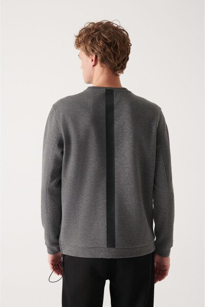 Antrasit Bisiklet Yaka Sweatshirt - 4