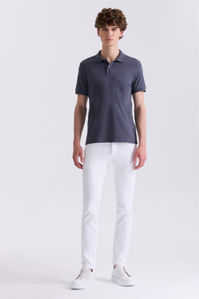 Antrasıt Slim Fit Polo Yaka T-Shirt - 2