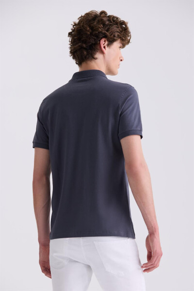 Antrasıt Slim Fit Polo Yaka T-Shirt - 4