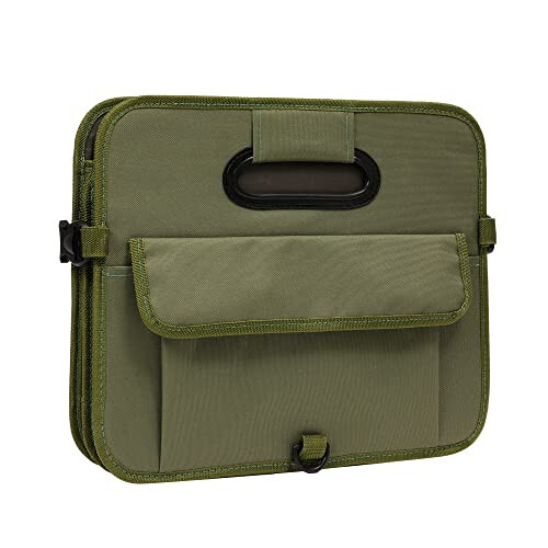 AOKJOY Car Trunk Organizer, Green, Foldable, Non-slip, Adjustable, Multiple Compartments, 600D Oxford Cloth Material - 4