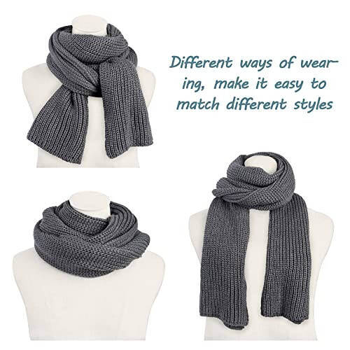 Aonal Women And Mens Winter Thick Cable Knit Wrap Chunky Long Warm Scarf - 11