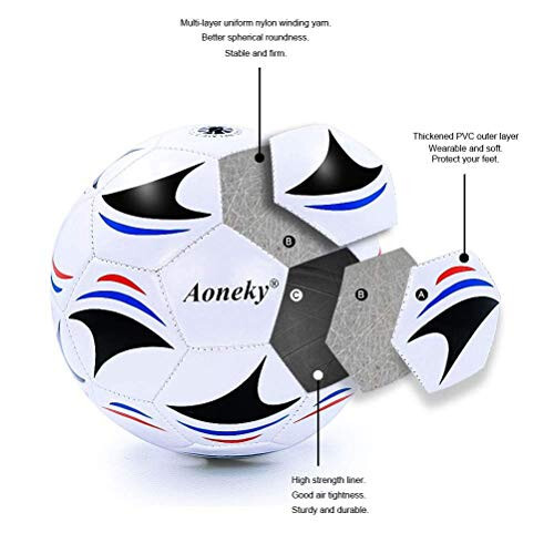 Aoneky Soccer Ball with Pump - 4