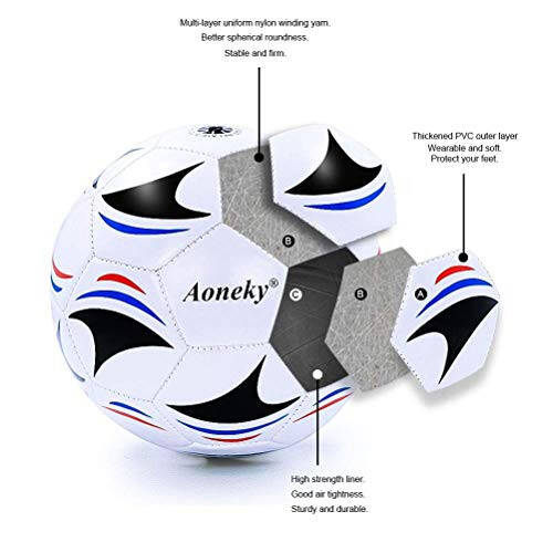 Aoneky Soccer Ball with Pump - 4