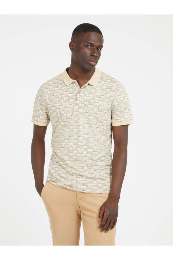 Aop Erkek Slim Fit Polo T-Shirt - 1