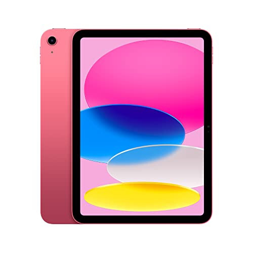 Apple iPad (10-avlod): A14 Bionic chip, 10.9 dyuymli Liquid Retina displey, 64GB, Wi-Fi 6, 12MP oldingi/12MP orqa kamera, Touch ID, kun bo'yi batareya quvvati - Pushti - 1