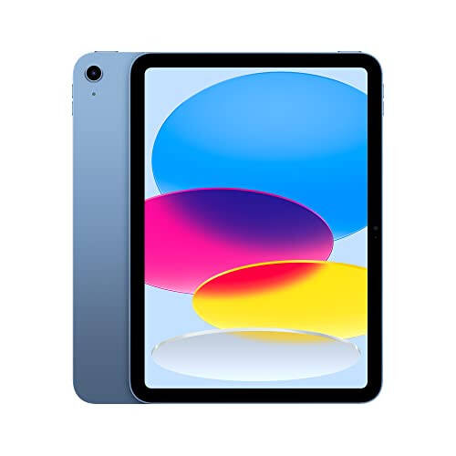 Apple iPad (10-е поколение): с чипом A14 Bionic, 10,9-дюймовым Liquid Retina дисплеем, 256 ГБ, Wi-Fi 6, 12 Мп передней/12 Мп задней камерой, Touch ID, вседневным временем автономной работы - синий - 1