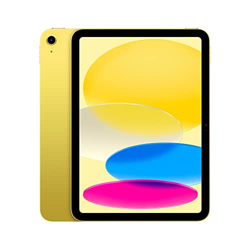 Apple iPad (10th Generation): with A14 Bionic chip, 10.9-inch Liquid Retina Display, 64GB, Wi-Fi 6, 12MP front/12MP Back Camera, Touch ID, All-Day Battery Life - Yellow - 1