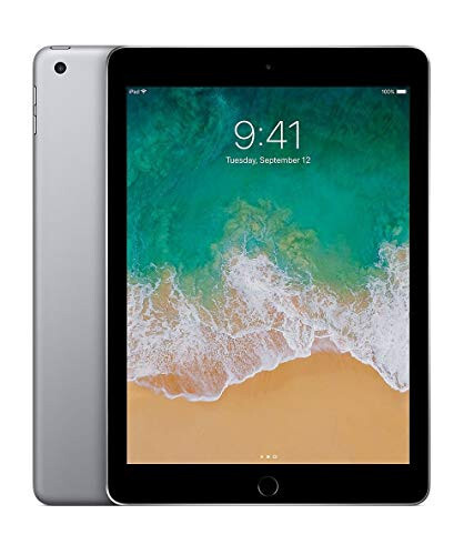 Apple iPad 6-го поколения 2018 года (9,7 дюйма, Wi-Fi, 128 ГБ) - Серый космос (Восстановленный) - 2