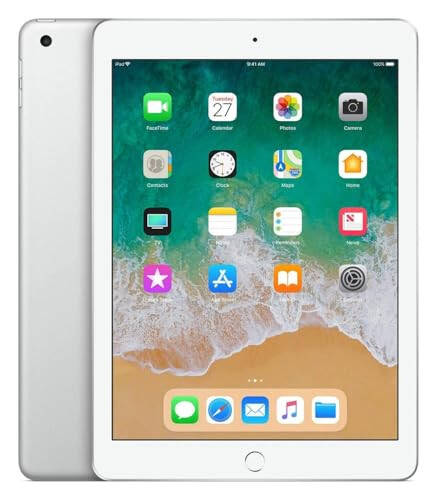 Apple iPad 9.7 дюймов (начало 2018 г., 32 ГБ, только Wi-Fi, серебристый) MR7G2LL/A (восстановленный) - 1