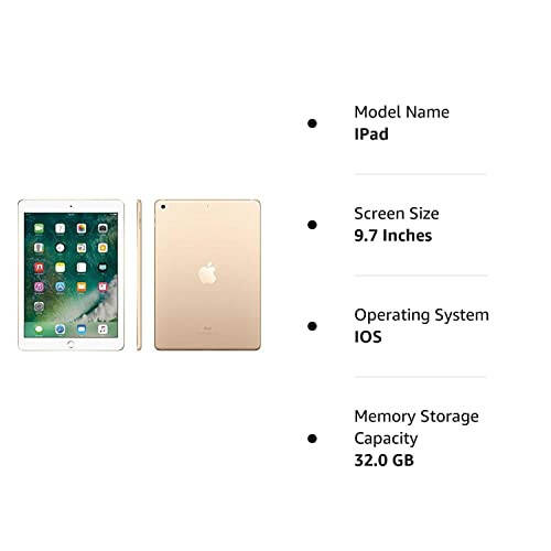 Apple iPad 9,7 dyuymli WiFi, 32 GB 2017 Eng yangi model - Oltin (Oltin) (Yangilangan) - 11