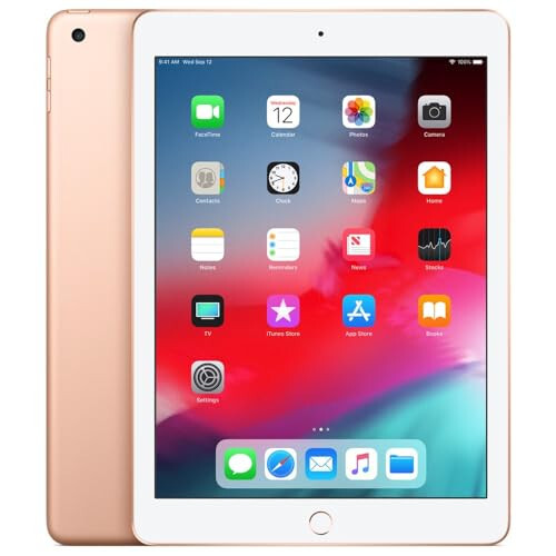 Apple iPad Wi-Fi, 128GB, Altın (2018 Model) (Yenilenmiş) - 1