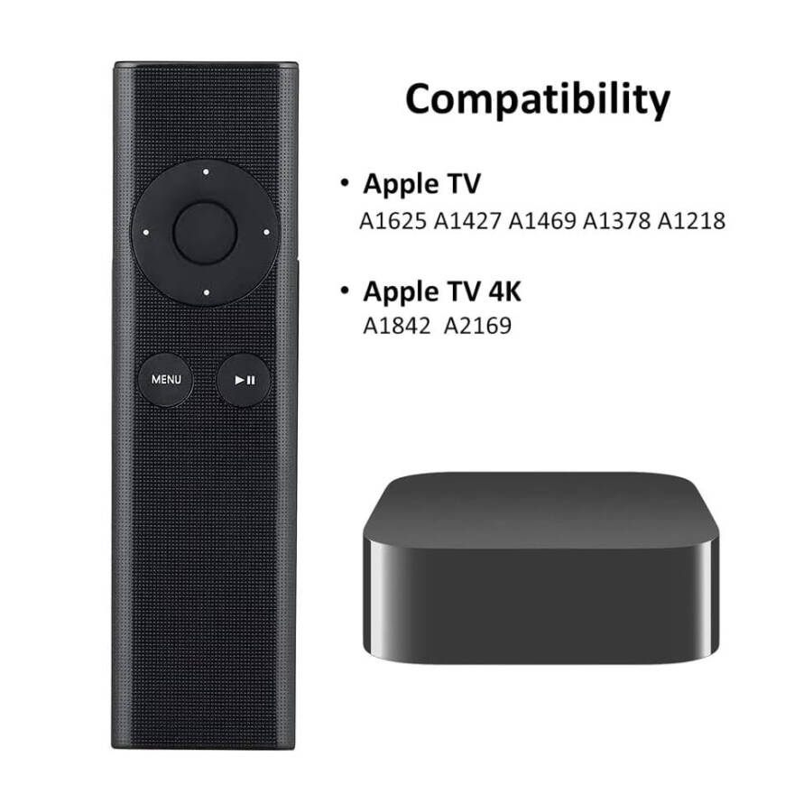 Apple TV 4K 1 2 3 A1427 A1469 A1378 A1294 MD199LL/A MC572LL/A MC377LL/A MM4T2AM/A MM4T2ZM/A TV MacBook iPhone için Yeni Değiştirilmiş Uzaktan Kumanda - 2