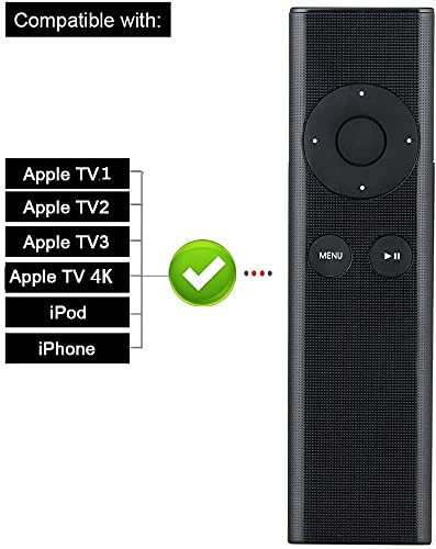 Apple TV 4K 1 2 3 A1427 A1469 A1378 A1294 MD199LL/A MC572LL/A MC377LL/A MM4T2AM/A MM4T2ZM/A TV MacBook iPhone için Yeni Değiştirilmiş Uzaktan Kumanda - 4