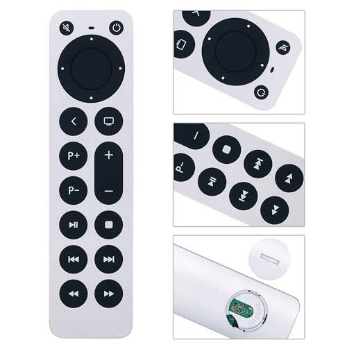 Apple TV 4K/ Gen 1 2 3 4/ HD A2169 A1842 A1625 A1427 A1469 A1378 A1218 uchun yangi universal almashtiriladigan Apple masofaviy boshqaruv pulti (TV boshqarish funktsiyasi bilan) - 6