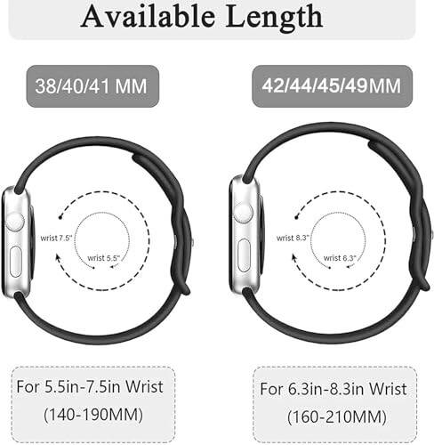 Apple Watch Band 38mm 40mm 41mm 42mm 44mm 45mm 49mm bilan mos keladigan bayram tasmasi, iWatch Ultra Series 9 8 7 6 5 4 3 2 1 SE uchun sozlanishi almashtiriladigan yumshoq silikon multfilm sport bilaguzuklari - 7