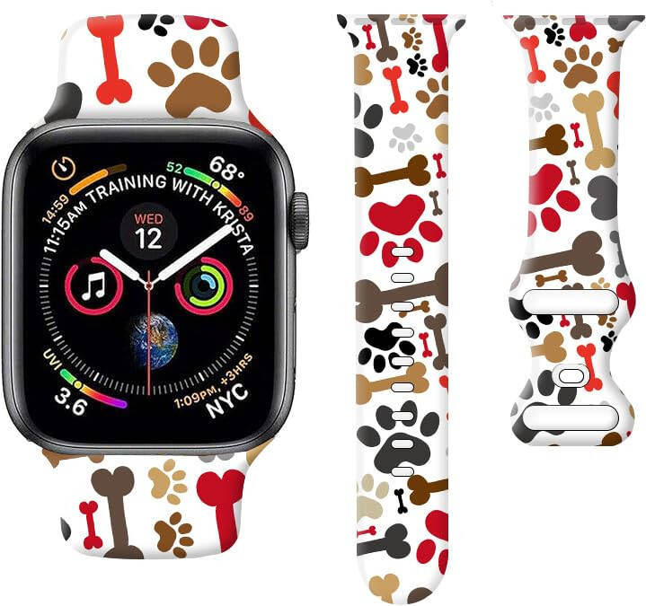 Apple Watch Band 38mm 40mm 41mm ile Uyumlu Sevimli Spor Saat Kayışları Kadın Erkek için, Ayarlanabilir Yumuşak Silikon Değiştirilebilir Akıllı Saat Bileklik iWatch Serisi 7 6 5 4 3 2 1 SEbandG için - 1