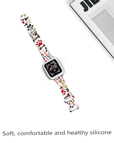 Apple Watch Band 38mm 40mm 41mm ile Uyumlu Sevimli Spor Saat Kayışları Kadın Erkek için, Ayarlanabilir Yumuşak Silikon Değiştirilebilir Akıllı Saat Bileklik iWatch Serisi 7 6 5 4 3 2 1 SEbandG için - 4