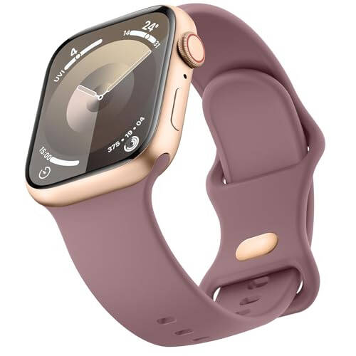 Apple Watch Bandı ile Uyumlu Spor Bantları 41mm 45mm 49mm 40mm 44mm 38mm 42mm, Yumuşak Silikon Correa Bileklik Kayışı Değiştirme Kayışı Apple Watch Ultra 2/Ultra SE/SE 2 iWatch Serisi 9 8 7 6 5 4 3 2 1 Kadın Erkek - 1