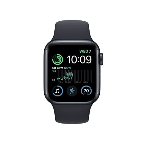 Apple Watch SE (2-chi avlod) (GPS + Cellular, 40 mm) - Midnight Aluminum korpusli Midnight Sport Band, M/L (Qayta tiklangan) - 8