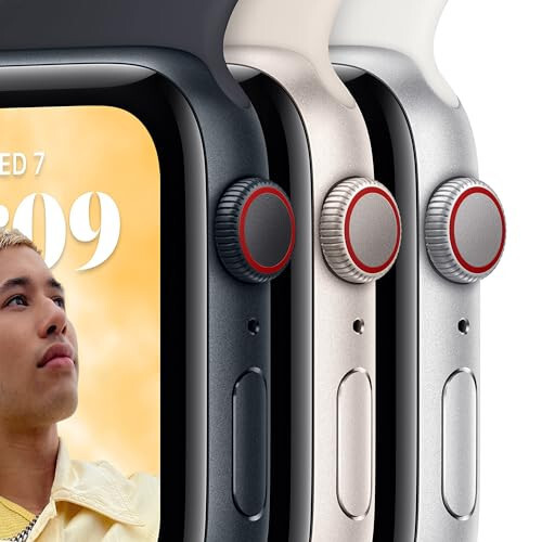 Apple Watch SE (2-го поколения) (GPS + сотовая связь, 40 мм) - корпус из алюминия цвета «полуночный» с Midnight Sport Band, M/L (восстановленный) - 9