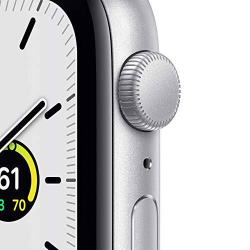 Apple Watch SE (GPS, 40 mm) - Kumush Alyuminiy Korpus Oq Sport Bant bilan (Yangilangan) - 2