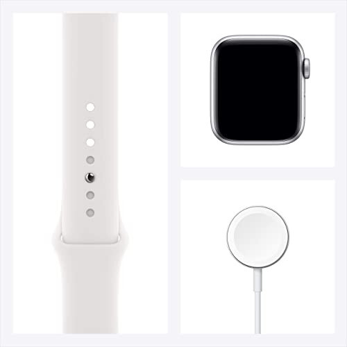 Apple Watch SE (GPS, 40 mm) - Kumush Alyuminiy Korpus Oq Sport Bant bilan (Yangilangan) - 6