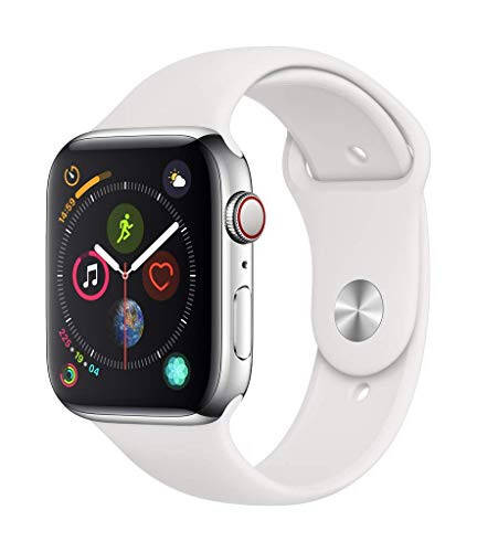 Apple Watch Series 4 (GPS + Hücresel, 44 MM) - Paslanmaz Çelik Kasa Beyaz Spor Bantlı (Yenilenmiş) - 6