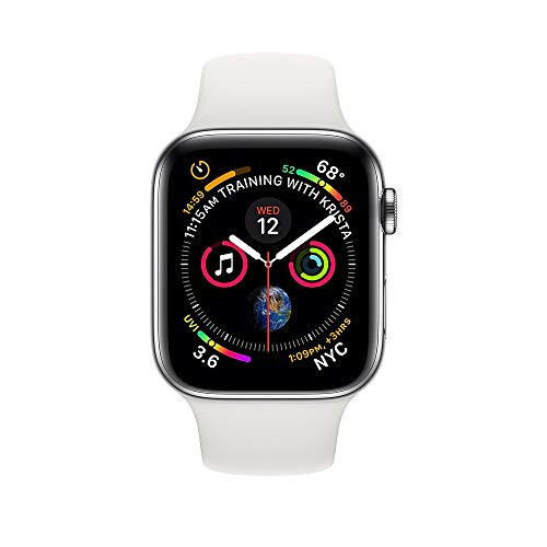 Apple Watch Series 4 (GPS + Hücresel, 44 MM) - Paslanmaz Çelik Kasa Beyaz Spor Bantlı (Yenilenmiş) - 2