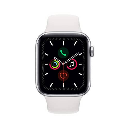 Apple Watch Series 5 (GPS, 40 MM) - Kumush Alyuminiy Korpus Oq Sport Tasmasi bilan (Yangilangan) - 2