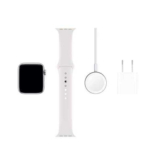 Apple Watch Series 5 (GPS, 40 MM) - Kumush Alyuminiy Korpus Oq Sport Tasmasi bilan (Yangilangan) - 6