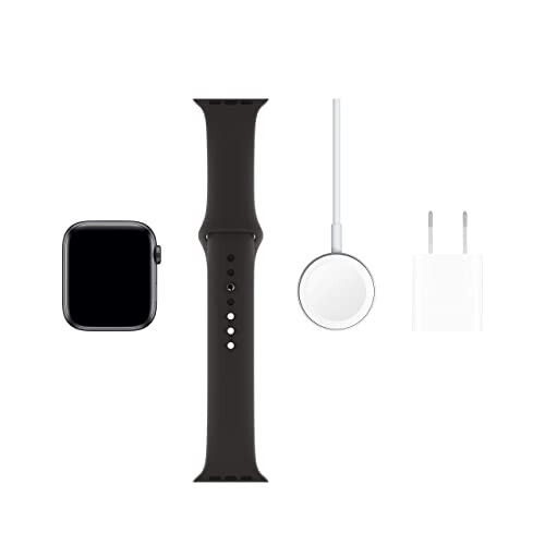 Apple Watch Series 5 (GPS, 40MM) - Kosmik kulrang alyuminiy korpusli qora sport tasmasi bilan (Yangilangan) - 12