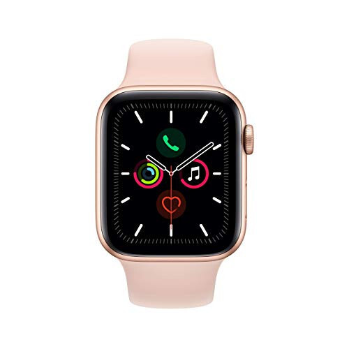 Apple Watch Series 5 (GPS, 44MM) - Altın Alüminyum Kasa Pembe Kum Spor Bantlı (Yenilenmiş) - 2