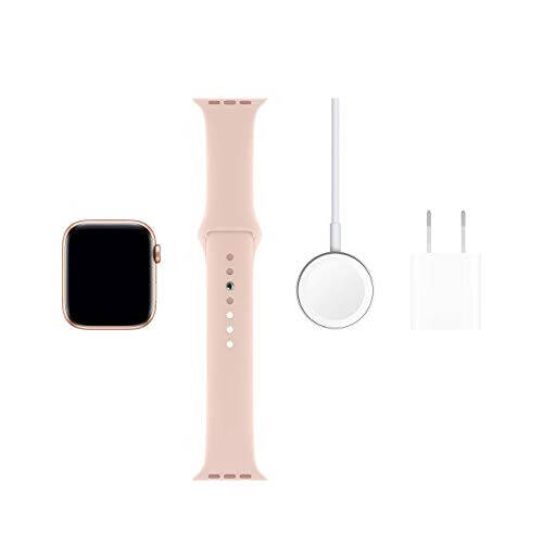 Apple Watch Series 5 (GPS, 44MM) - Altın Alüminyum Kasa Pembe Kum Spor Bantlı (Yenilenmiş) - 5