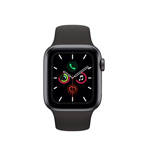 Apple Watch Series 5 (GPS, 44MM) - Uzay Grisi Alüminyum Kasa Siyah Spor Bantlı (Yenilenmiş) - 2