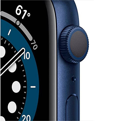 Apple Watch Series 6 (GPS + Cellular, 40mm) - Blue Aluminum Case with Deep Navy Sport Band (Renewed) - 2