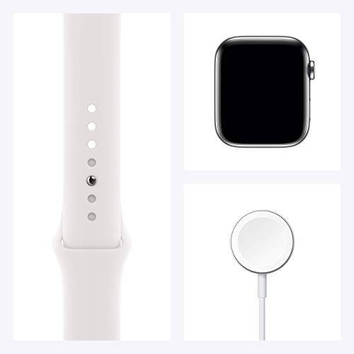 Apple Watch Series 6 (GPS + Hücresel, 44mm) - Gümüş Paslanmaz Çelik Kasa Beyaz Spor Bantlı (Yenilenmiş) - 7