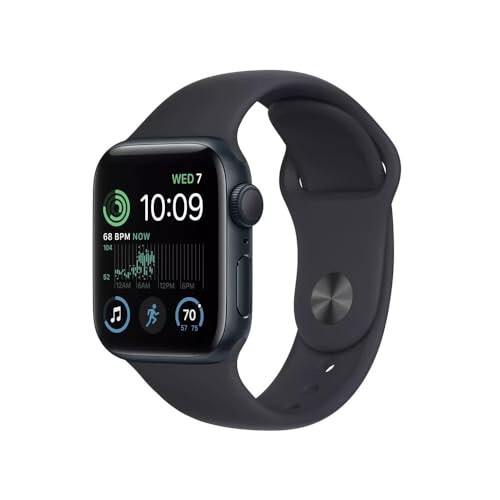 Apple Watch Series 7 (GPS, 45mm) Midnight Aluminum Case with Midnight Sport Band (Renewed) - 1