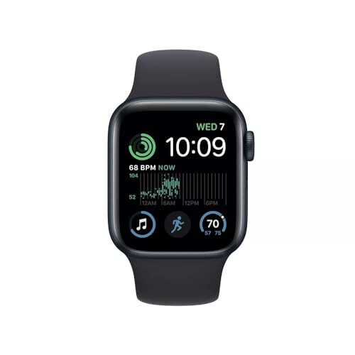 Apple Watch Series 7 (GPS, 45mm) Midnight Aluminum Case with Midnight Sport Band (Renewed) - 2