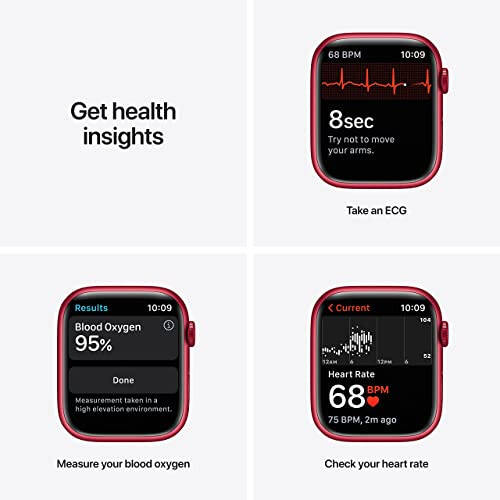 Apple Watch Series 7 (GPS, 45MM) - Product Red Aluminum Case with RED Sport Band (Renewed Premium) - 9