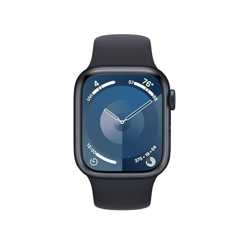 Apple Watch Series 9 [GPS 41mm] Умные часы с корпусом из алюминия цвета Midnight и спортивным ремешком цвета Midnight M/L. Фитнес-трекер, приложения для измерения уровня кислорода в крови и ЭКГ, всегда включенный Retina-дисплей (восстановленный) - 2