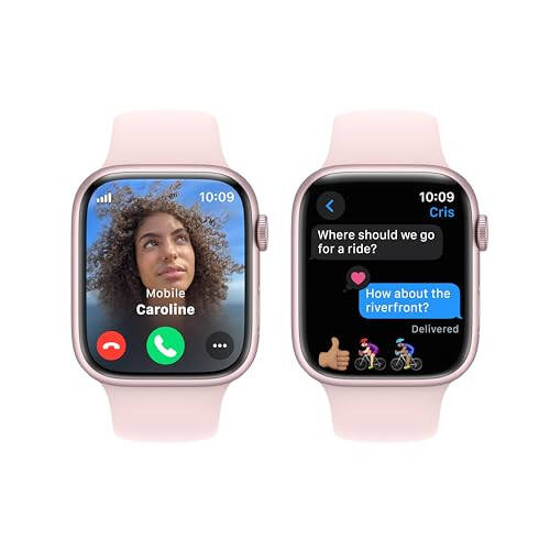 Apple Watch Series 9 (GPS + LTE) 45MM Pembe Alüminyum Kasa Açık Pembe Spor Bant (Yenilenmiş) - 4