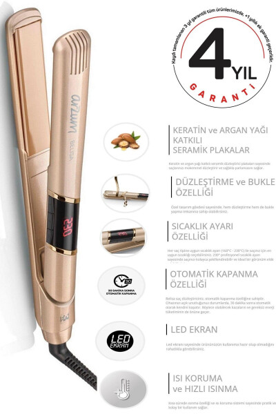 AR5024 Belisa Hair Straightener Keratin Ceramic Plate - 1