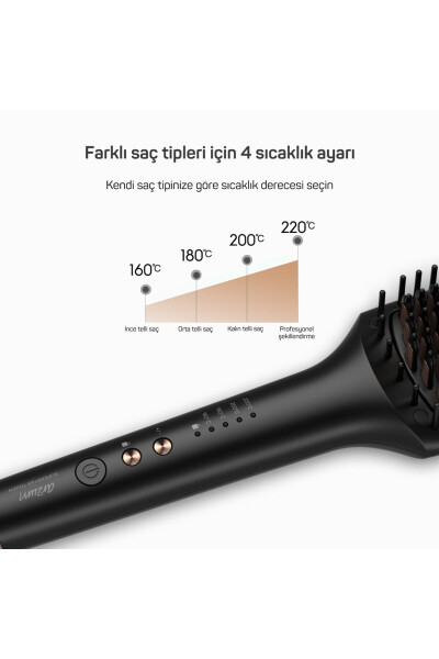 AR5068 Superstar Touch Hair Straightening Brush - Black - 4