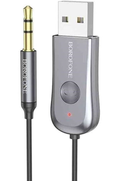 Araba ve Araç USB ve 3.5mm AUX Giriş Bluetooth 5.0 Adaptör Arabanızda Müzik Dinleme ve Telefon C44 - 1