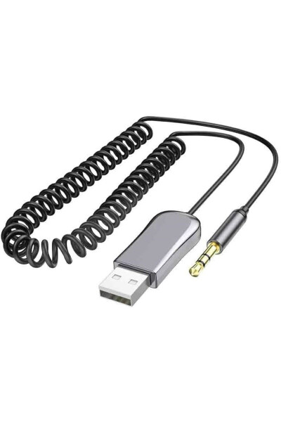 Araba ve Araç USB ve 3.5mm AUX Giriş Bluetooth 5.0 Adaptör Arabanızda Müzik Dinleme ve Telefon C44 - 2